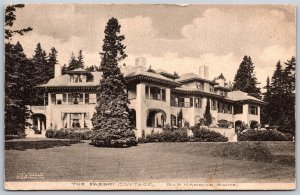 Vtg Bar Harbor Maine ME The Fabbri Cottage 1910s View Old Postcard