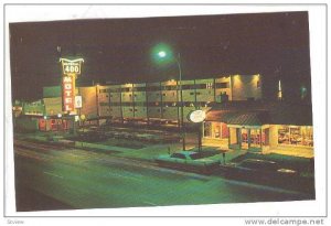 Night scene, Imperial 400 Motel, Omaha, Nebraska, 40-60s