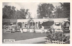 Rockville Indiana Hoosier Court, B/W Photo Print Vintage Postcard U10859