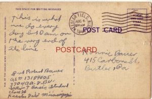 1944 Soldiers Mail CHOW CALL, KESSLER FIELD, BILOXI, MS. Pvt Robert Bauer