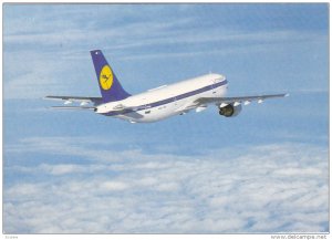 Airplane in Flight, Lufthansa A 300, 50-70's