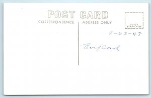 RPPC  ALPENA, Michigan  MI   Siesta Motor Court   Roadside  1948   Postcard