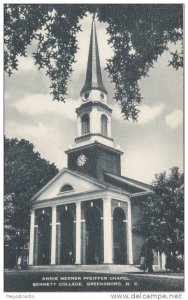Annie Merner Pfeiffer Chapel, Bennett College, Greensboro, North Carolina, 19...