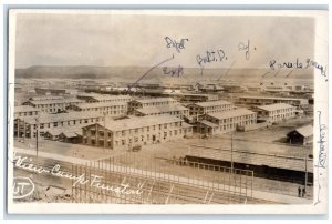 1917 Camp Funston View Fort Riley Junction City Kansas KS  RPPC Photo Postcard