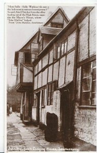 Gloucestershire Postcard - John Halifax's Lodging House - Tewkesbury - RP  A7172