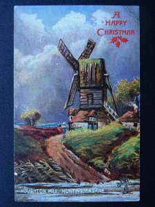 Cambridge HUNTINGDON Houghton Mill Christmas c1908 Postcard Raphael Tuck 7382