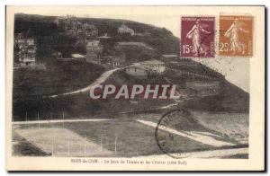 Old Postcard Bois de Cise Tennis Games and Cottages