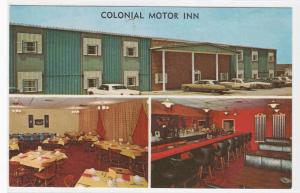 Colonial Motor Inn Cars Walnut Iowa postcard