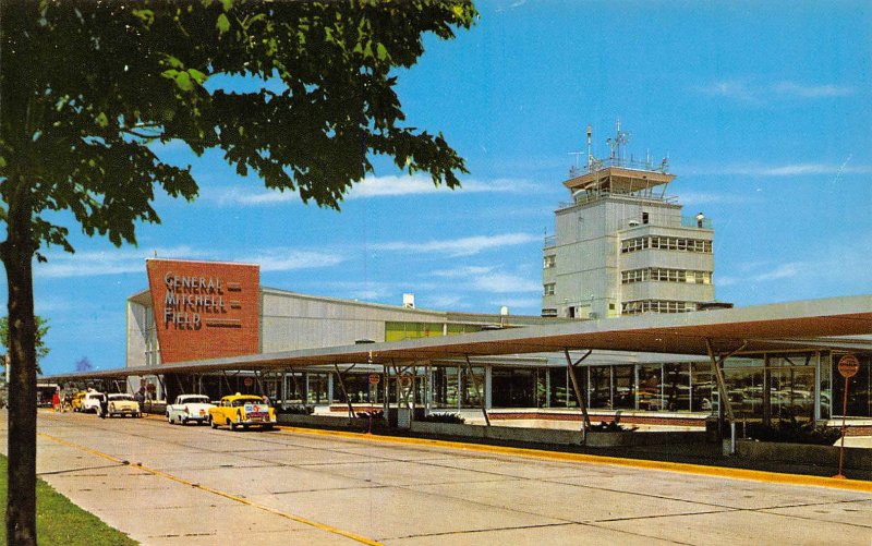 General Mitchell Field Airport Milwaukee Wisconsin postcard