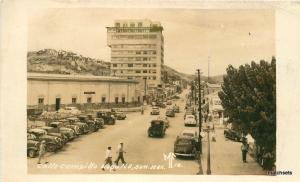 Autos Trucks1950s Sonora Mexico Calle Campillo Nogales RPPC real photo 8812