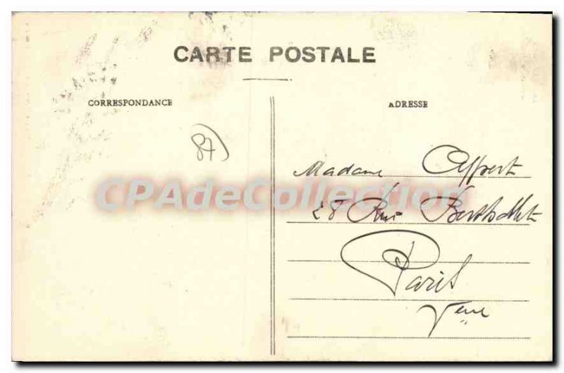 Old Postcard Limoges Monument Mobile