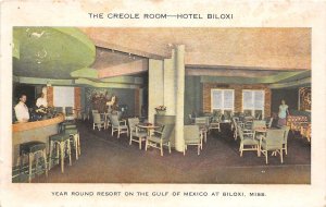 J57/ Biloxi Mississippi Postcard c1940s The Creole Room Hotel Biloxi  44