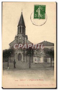 Meaux - L & # 39Eglise and City Hall - Old Postcard