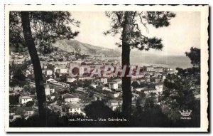 Old Postcard Menton general view