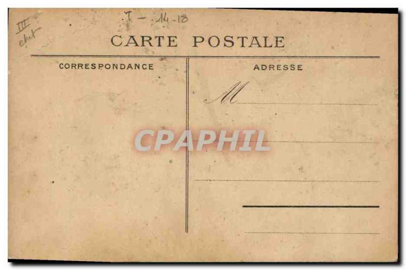 Old Postcard Militaria The witness anxiety Paris Tour Eiffel