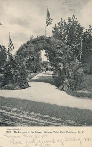 Genesee Valley Park Rochester, New York - Entrance to the Subway - pm 1906 - UDB