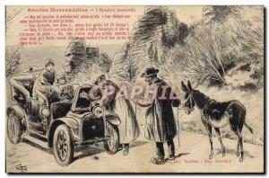 Old Postcard Fancy Automotive Aneries Morvan unexpected reinforcement Donkey ...