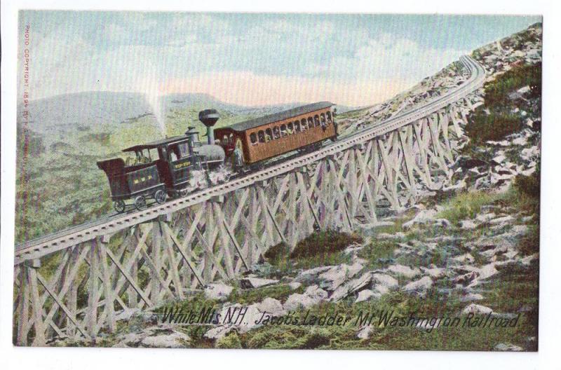 Jacob's Ladder Cog Railway White Mountains NH Leighton c1910