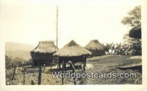 Mountain Province, Native Huts Philippine Islands Philippines Writing On Back 