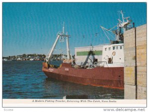 A Modern Fishing Trawler,  Returning with the Catch,  Nova Scotia,  Canada,  ...