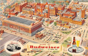 Home of Budweiser St Louis, MO. USA Brewery Unused 