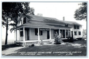 Owen Lovejoy Homestead Underground Station Princeton IL RPPC Photo Postcard