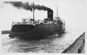 J77/ Frankfort Michigan RPPC Postcard c40-50s S.S. Ann Arbor No. 5 Ship 213