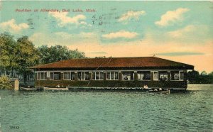 Michigan Gull lake Pavilion Allendale #12653 Waterfront Postcard 22-8228