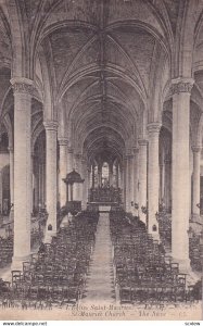LILLE, Nord, France, PU-1900; St. Maurice Church, The Nave