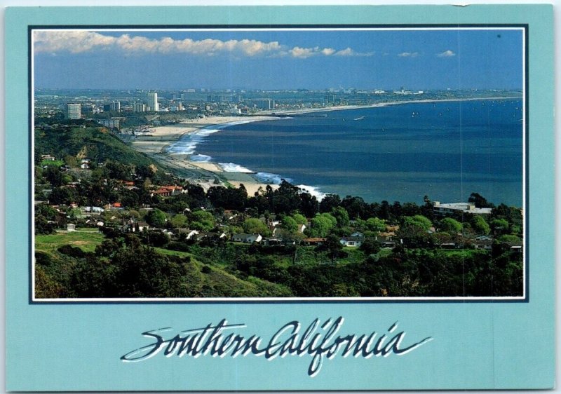 Postcard - Santa Monica Shoreline, Southern California, Santa Monica, California