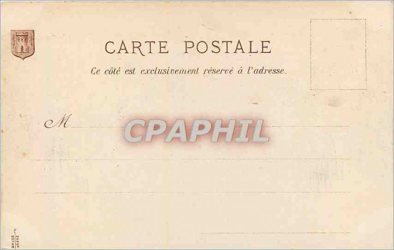 Old Postcard Epinal Canal seen from the Four Nations Bridge