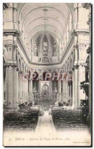 Old Postcard Douai Interior of St Peter's Church