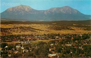 CO, Walsenburg, Colorado, Town View, Spanish Peaks, Noble Post Card No S-2B249-2