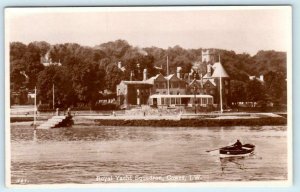 RPPC  COWES, Isle of Wight, England UK ~ ROYAL YACHT SQUADRON Postcard