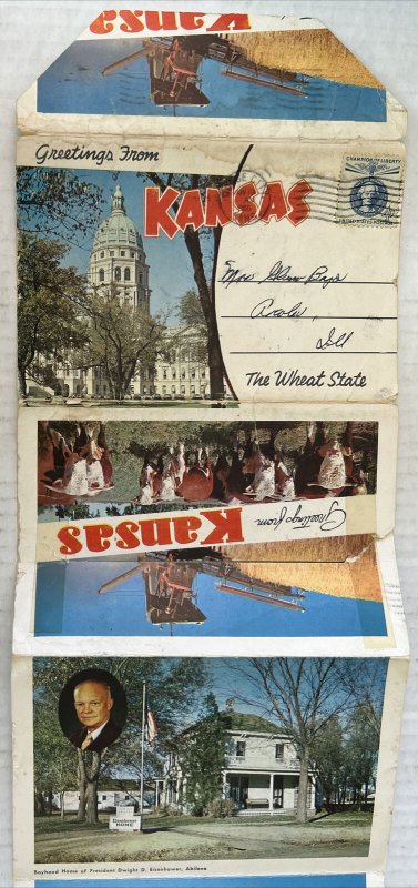 Kansas 12 Postcard Souvenir Folder