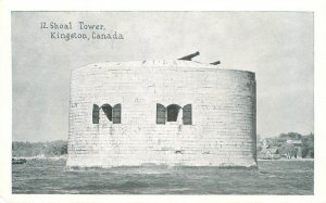 Kingston Canada Shoal Tower B&W Postcard