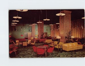 Postcard Main Lobby, Y. M. C. A. Hotel, Chicago, Illinois
