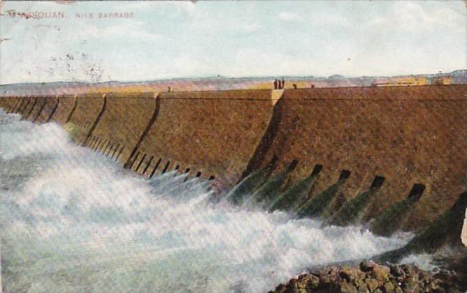 Egypt Assouan Nile Barrage 1910