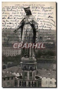 Postcard Old Lyon Basilica of Fourviere N D virgin of the ancient Church