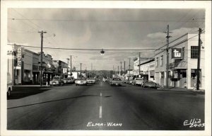 Elma Washington Washington WA Ellis Real Photo Postcard