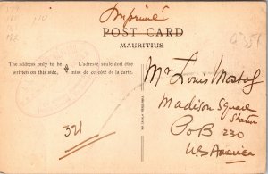 Mauritius Ile Maurice Postcard used 1928 Multi Franked Awesome