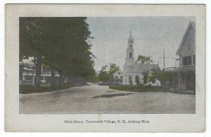 Tamworth Village, New Hampshire, Postcard View of Main Street, Looking West