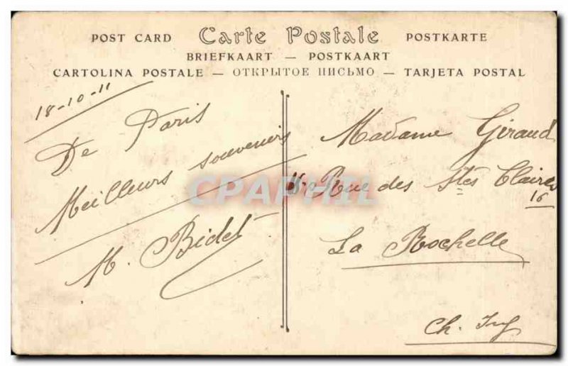 Old Postcard Paris Trocadero