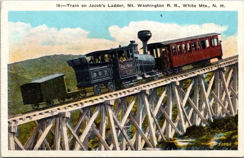 New Hampshire White Mountains Mount Washington Railroad Jacob's Ladder