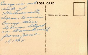 Vtg Tarjeta Postal 1944 WWII Un Scout Arebatos Un Covey- Campamento Howze Texas