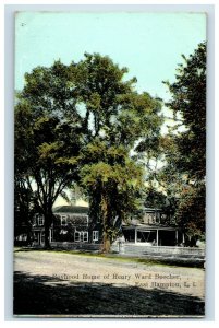 C. 1910 Boyhood Home Of Henry Ward Beecher, East Hampton, L.I. Postcard P41