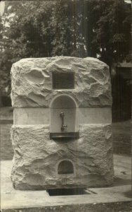 Water Fountain Monument Dedicated by DAR #2083 Sarah Brown Hall Johnston RP