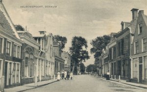 Netherlands Aalsumerpoort Dokkum Vintage Postcard 07.57