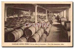 Old Postcard Folklore Wine Vintage Champagne Mercier Epernay A fermentation c...