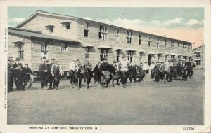 U.S. Army, Training at Camp Dix, Wrightstown, N.J., World War I Era Postcard